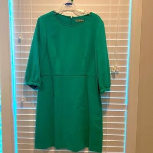 Green/ teal color cocktail dress